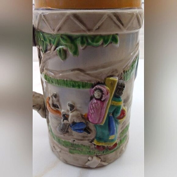 Native American Vintage Pottery Mug Stein Kitchen Home - Picture 4 of 15